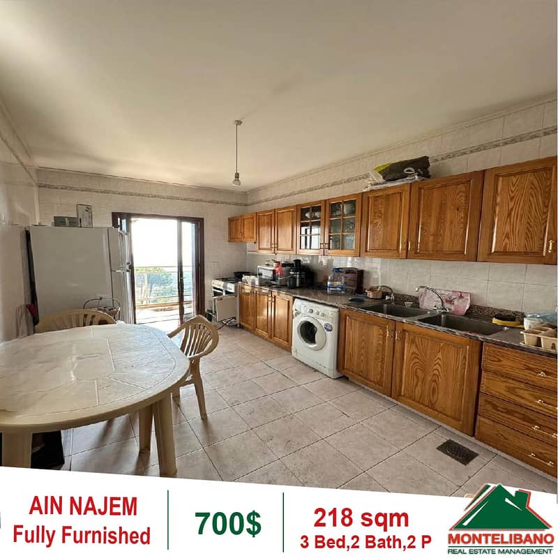 700$!! Fuly Furnished Apartment for rent in Ain Najem 6