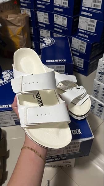 BirkenStock Arizona Eva White