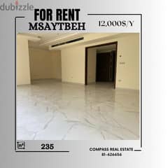 Check This Beautiful Apartment For Rent in Msaytbeh 0