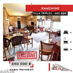 Villa Triplex for sale in Raachine 300 sqm with garden ref#WT18044 0
