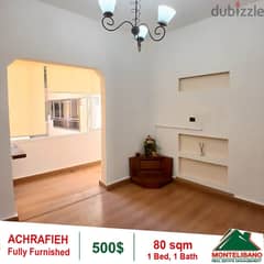 500$!! Fully Furnished Apartment for rent located in Achrafieh 0