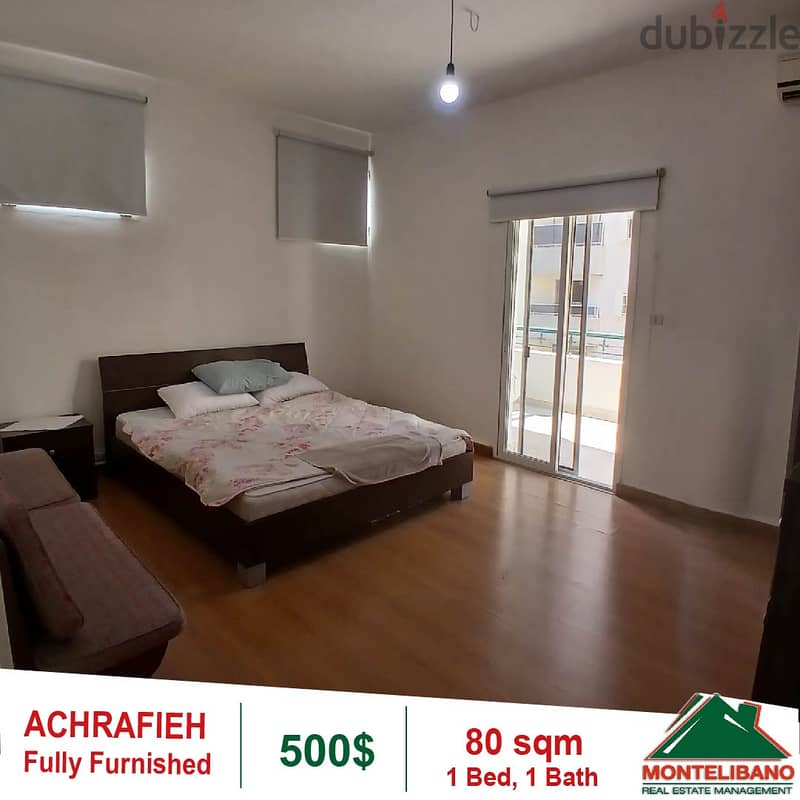 500$!! Fully Furnished Apartment for rent located in Achrafieh 3