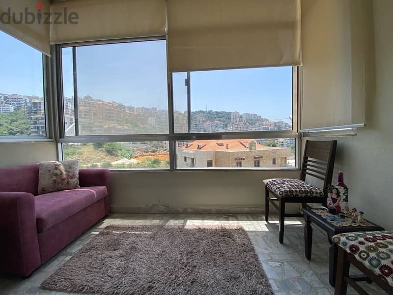 Furnished apartment for rent in Beit Chaar with open views 2