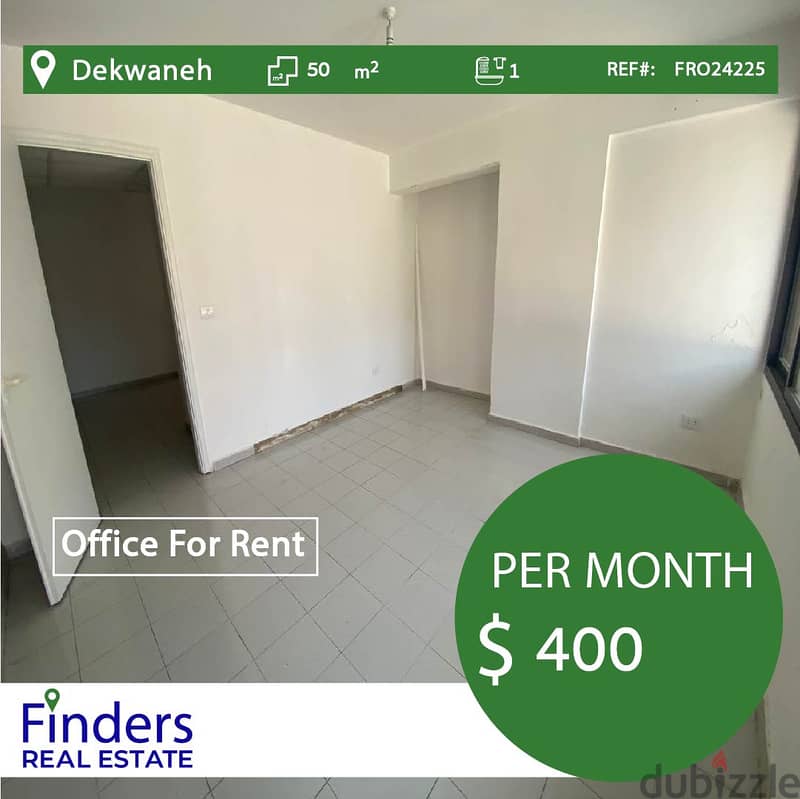 Office For Rent in Dekweneh! |مكتب للإيجار في الدكوانة 0