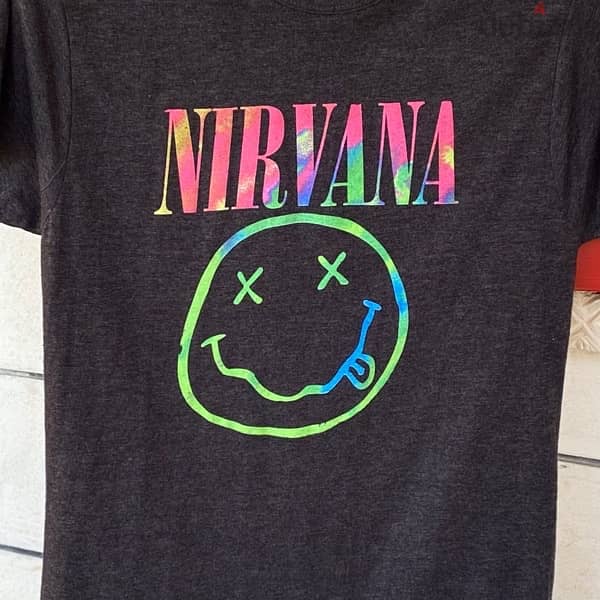 NIRVANA Gray T-Shirt. (L) 1