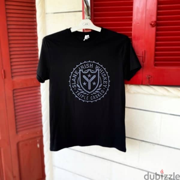 THREADFAST APPAREL “Slane Irish Whiskey” Black T-Shirt. (M) 0