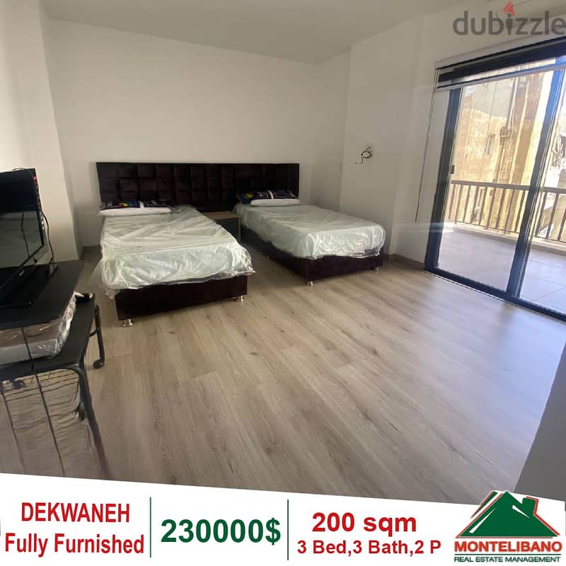 230000$Prime Location &Fully Furnished Apartment for sale in Dekwaneh 4