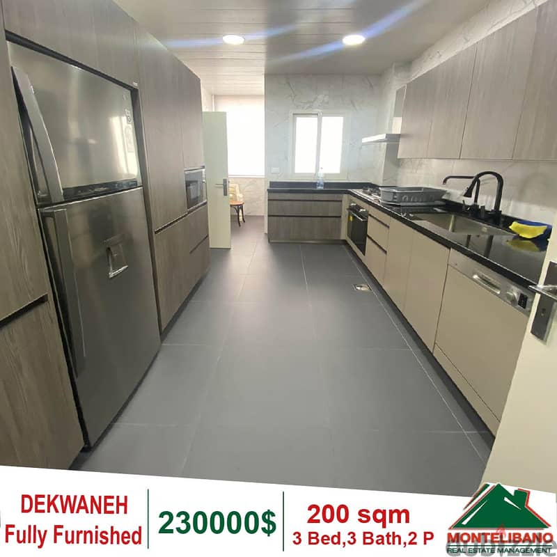 230000$Prime Location &Fully Furnished Apartment for sale in Dekwaneh 5
