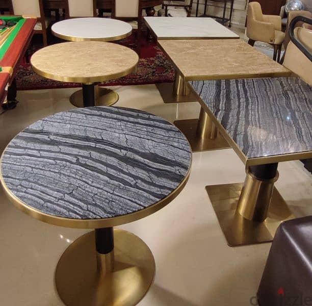 table steel and marble 3