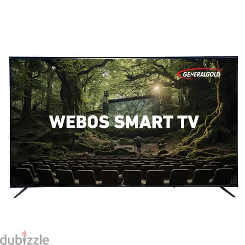 Generalgold LED TV QLED 80 WEBOS Frameless TV +Receiver  تلفزيون سمارت 0