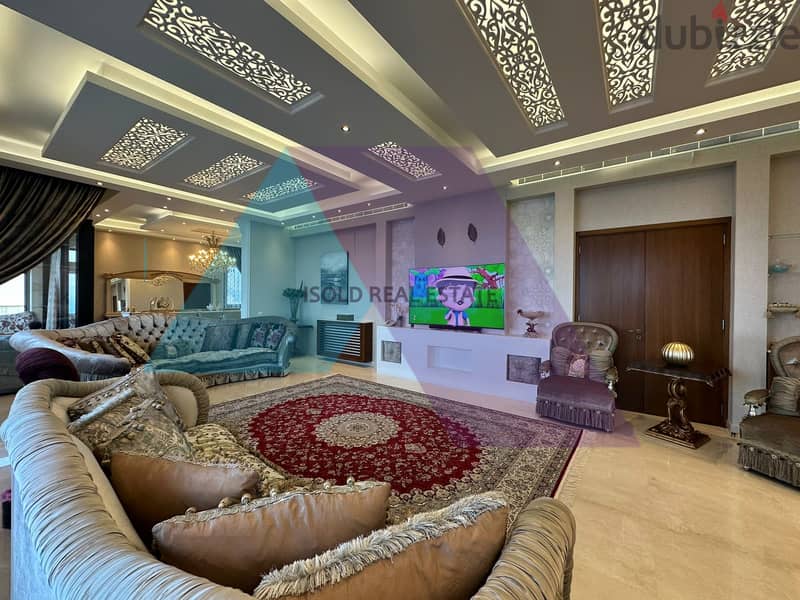 Fully Furnished 550 m2 apartment+sea view for sale in Ain el Mrayseh 3