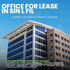 JH24-3495 Office 200m for rent in Sin l Fil, $ 3,000 cash per month