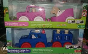 Playtive car police, fire engine, car and horse and caravan truck