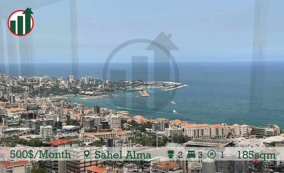 Enjoy this Apartment with Sea View for Rent in Sahal Alma !! 1