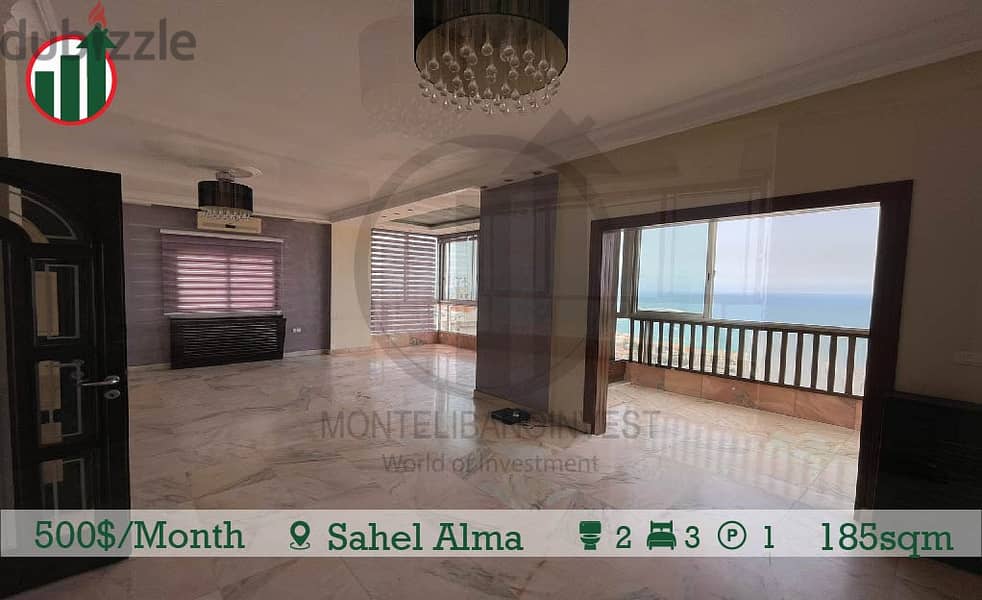 Enjoy this Apartment with Sea View for Rent in Sahal Alma !! 2