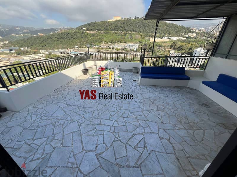 Zouk mosbeh 190m2 | 50m2 Terrace | Duplex | Well Maintained | EL | 3