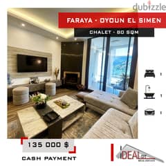 Prime Location , Chalet for sale in Faraya 80 sqm ref#nw56374