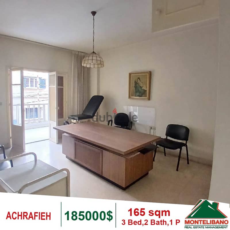 185000$!! Apartment for sale located in Achrafieh 2