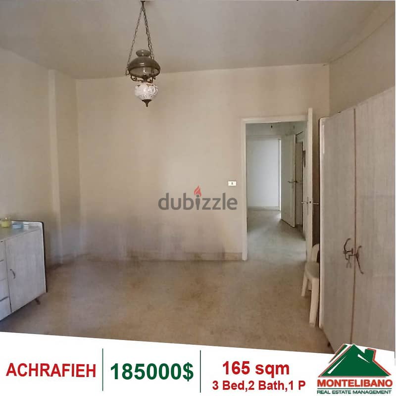 185000$!! Apartment for sale located in Achrafieh 4
