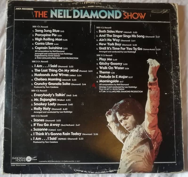 The Neil Diamond show 3 vinyl album 1