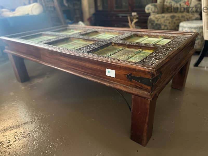 teak maseef table old door 1