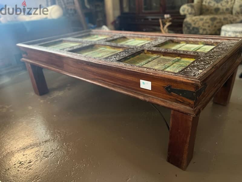 teak maseef table old door 2