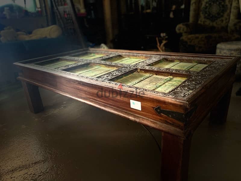 teak maseef table old door 4