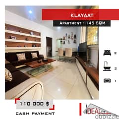 Apartment for sale in Klayaat 145 sqm ref#nw56375