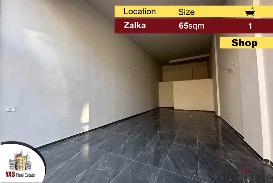 Zalka 65m2 | Shop | Rent | Mint Condition | New | Prime Location | MJ 0