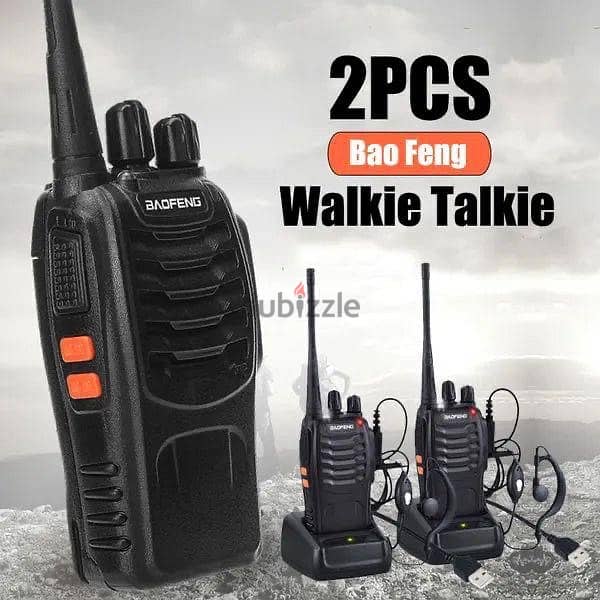 Baofeng Walkie Talkie Portable Two Way Radio BF-888S 0