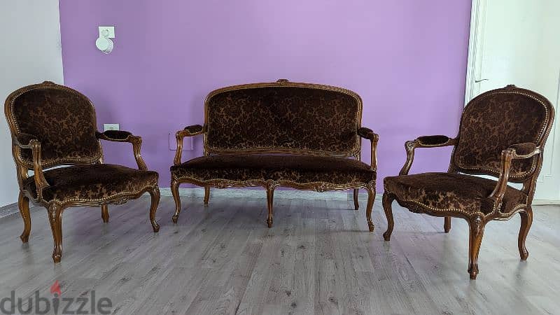 19th century Louis XV sofa & chairs 0