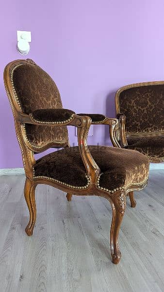 19th century Louis XV sofa & chairs 1