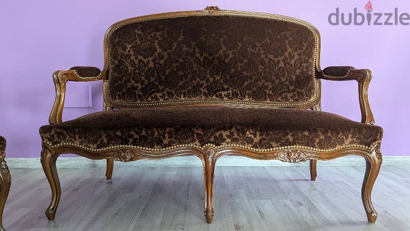 19th century Louis XV sofa & chairs 2