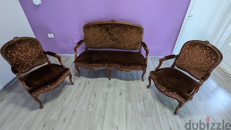 19th century Louis XV sofa & chairs 4