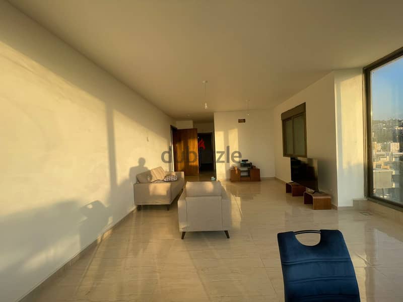 170 SQM Semi-Furnished Apartment in Aoukar, Metn with Mountain View 2