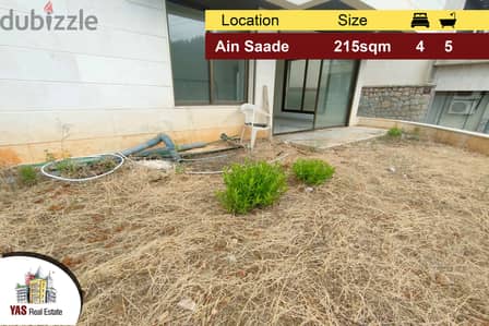 Ain Saade 215m2 | 60m2 Terrace/Garden | View | Calm Area | AA |