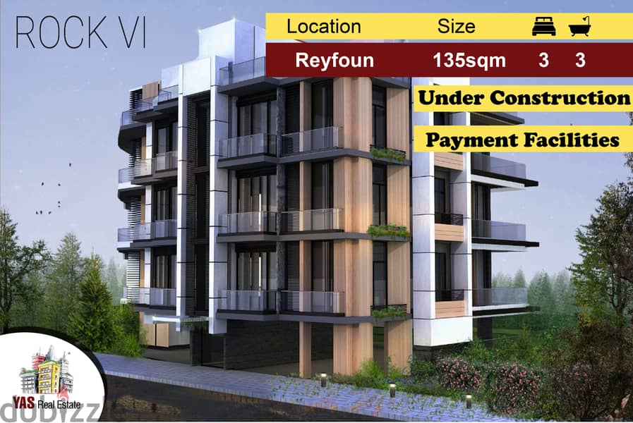 Reyfoun 135m2 | Under Construction | Automation | Smart System | DA | 0