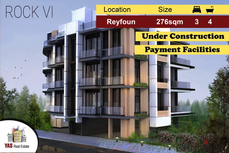 Reyfoun 276m2 | Under Construction | Duplex | Brand New | DA | 0