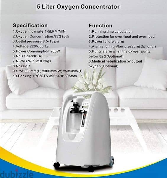 5 liters oxygen concentrator 0