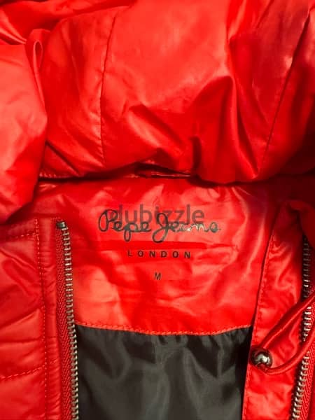 pepe jeans red gilet size M from paris never worn 1