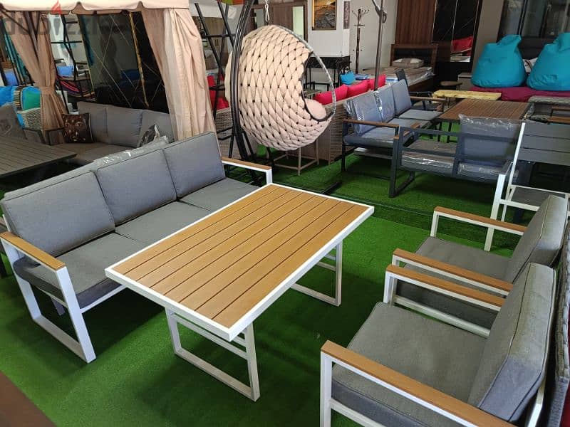 طقم للخارج 5 مقاعد.  Set outdoor 5seats 1