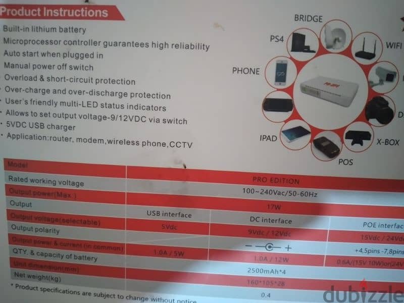 mini DC UPS pro edition 10000 mAh 3