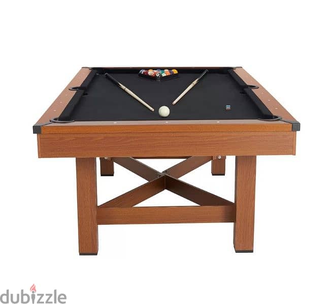 Farmhouse Wooden Billiards Pool Table 226 x 127 x 80 cm 1