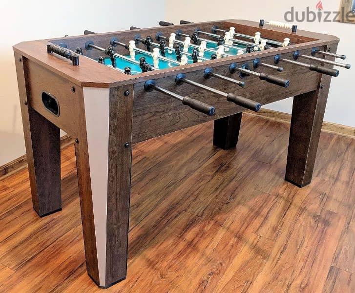 Foosball Official Size Table With Laminated Cabinet 153 x 76 x 89 cm 1