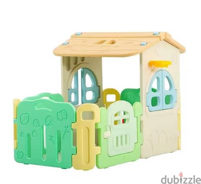 Kids Playpen 2 in 1 Playhouse 163 x 146 x 117 cm