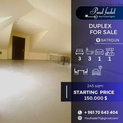 Duplex Apartment for Sale in Batroun شقة دوبلكس للبيع في البترون