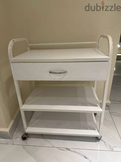 trolley with drawer, used