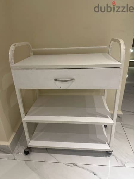 trolley with drawer, used 0