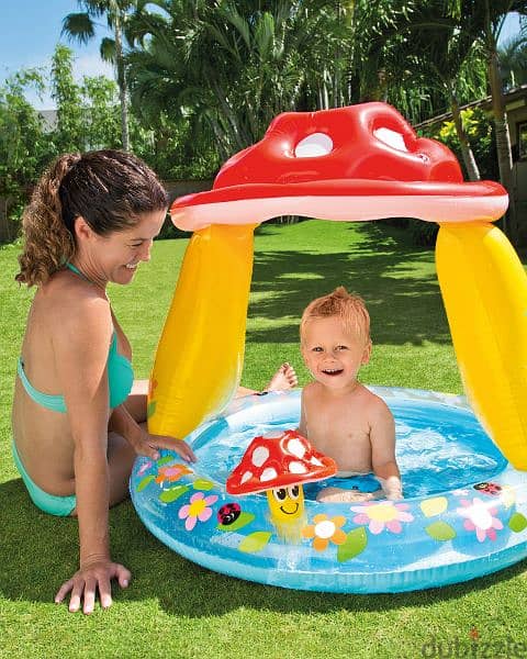 Mushroom inflatable Kiddies Pool 0