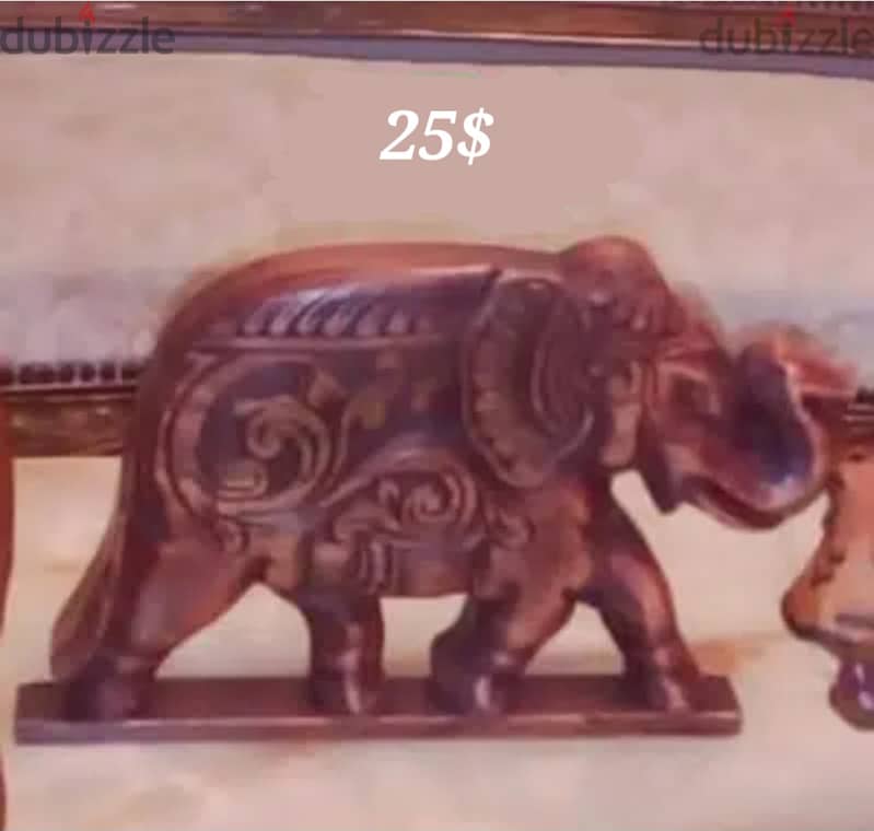 African wooden animal Statue تمثال خشب افريقي 0